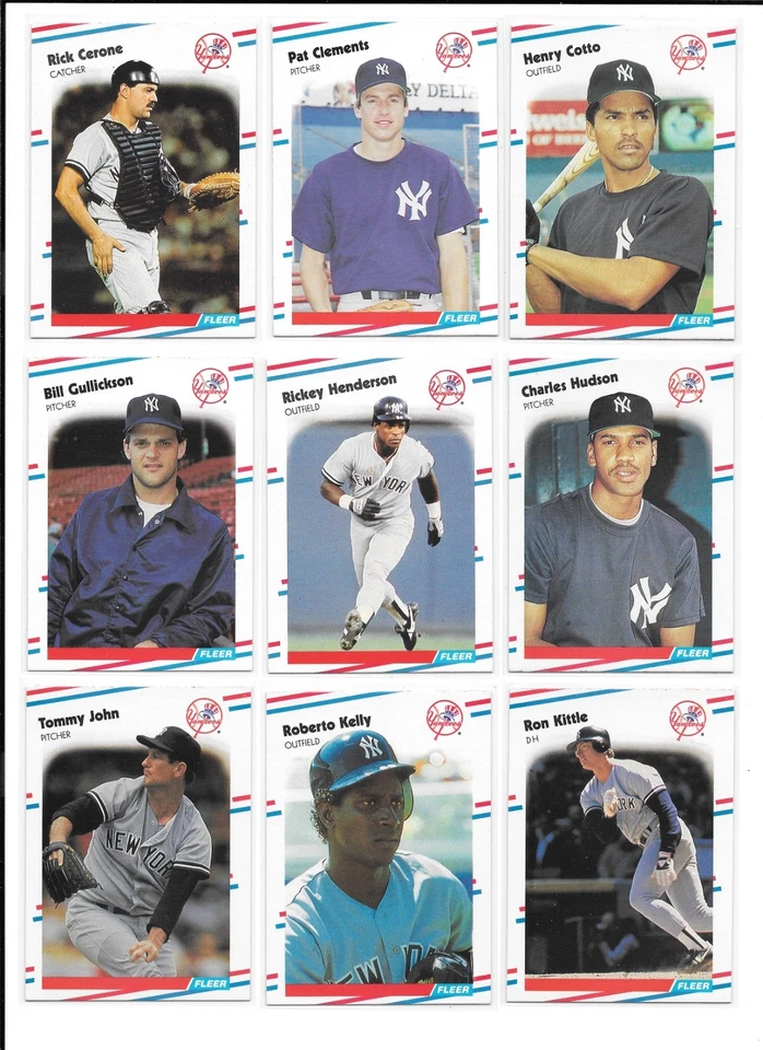1988 Fleer Baseball Trading Cards / You Choose #s 201 - 400 / mb52 - Image 2 of 4