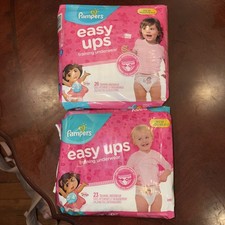 2x Pampers Easy Ups 2006 Dora Print NEW Sealed 49 Total Read Description