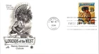 NATIVE INDIAN CULTURE  LEGENDS OF THE WEST 1994 ARTCRAFT PCS CACHET FDC UNADDR