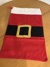 Large Felt Santa Sack Costume / Present Bag Drawstring 28" x 18"