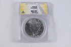 NobleSpirit Peace SILVER Dollar 1923 ANACS Ms 6o details BLAZING WHITE CARTWHEEL