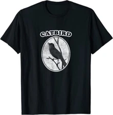 Retro Catbird Throwback Design by Bird Fan T-Shirt *NEW 10 Colors*