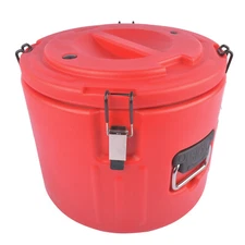 Insulated Beverage Cooler with Stainless Steel Interior, Ice/Hot Drink Dispenser