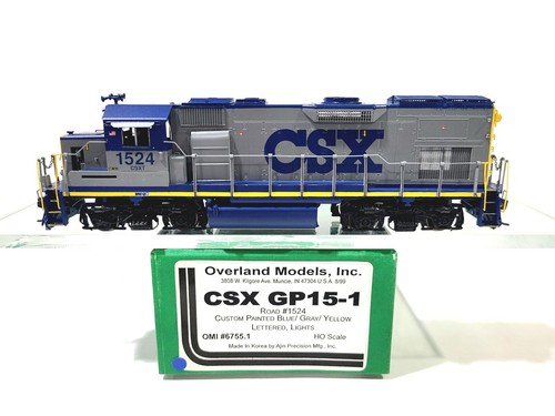 Transporte Overland OMI CSX EMD GP15-1 CSX #1524 HO modelo de latón #6755.1 | Zustand: Used