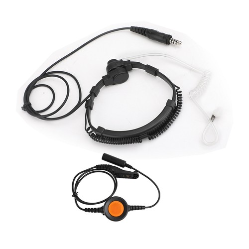 7.1mm Big Plug Tactical Throat Mic Headset For XPR6300 XPR6350 XPR6380 XPR6500 - Zdjęcie 15 z 17