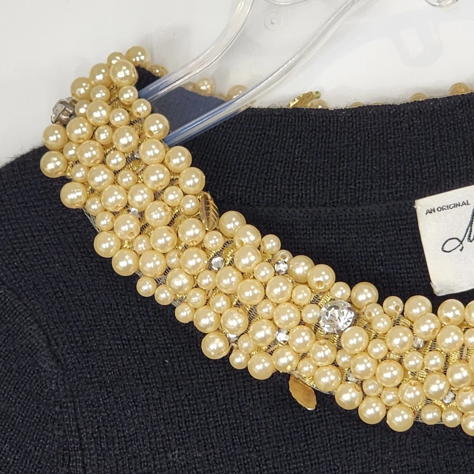 Vestido suéter tejido 100 % lana merino MILLY OF New York pequeño para mujer #643 Foto 4 de 4