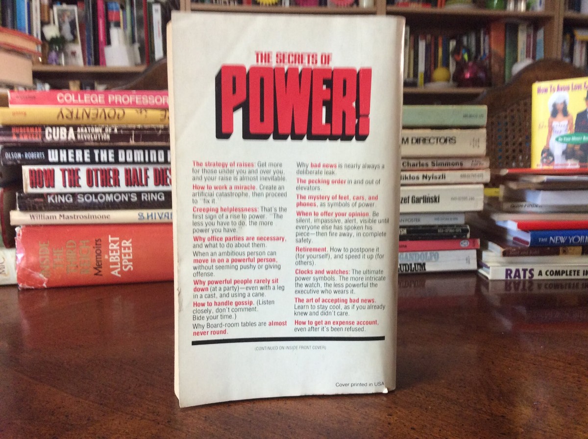 POWER: HOW TO GET IT, HOW TO USE IT By Michael Korda (1978 