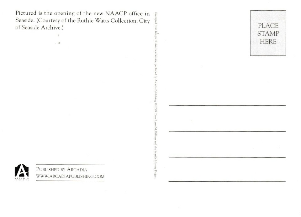 *California Postcard-"The NAACP Office Opening" *Seaside {G115-S1} | eBay