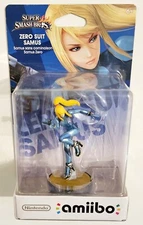 NINTENDO AMIIBO SUPER SMASH BROS ZERO SUIT SAMUS FIGURE BRAND NEW FAST SHIPPING 