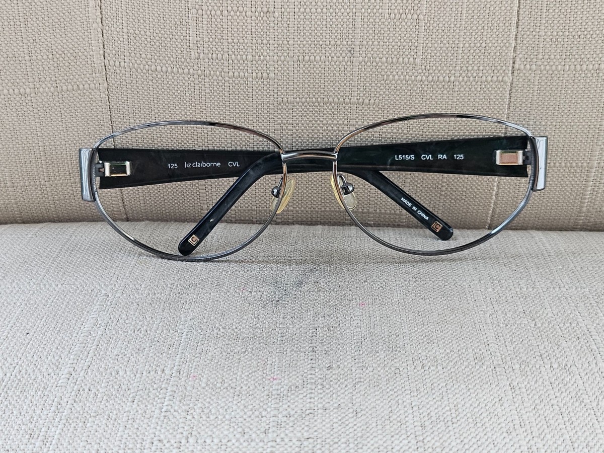 Liz Claiborne L515/S Black Gray Oval Sunglasses Frames Liz Claiborne Women Glasses/Sunglasses L515/S CVL RA 125 60  main image 4