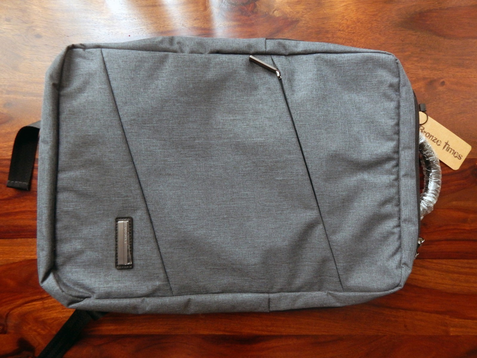 Bronze Times Unisex 15.6 inch Canvas Scratch-resistant Gray 