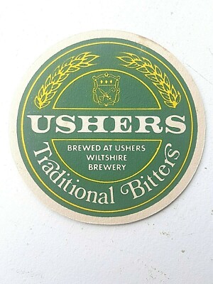 Vintage USHERS (WILTSHIRE) TRADITIONAL BITTERS Katze Nr. 27 Bierdeckel/Untersetzer