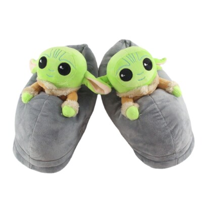 Star Wars The Mandalorian Baby Yoda Plush Slippers Home Doll Shoes Gifts UK  3-8