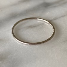 925 Sterling Silver Thin Stackable Ring Size 6 Minimalist Simple Boho