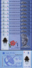Malaysia 1 Ringgit Nd 2021, UNC, 10 PCS LOT, Polymer, P-51c, New Signature