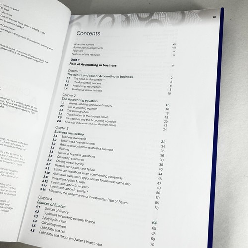 Cambridge VCE Accounting Units 1 & 2 Australian Curriculum - Picture 8 of 17