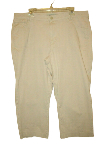 Riders by Lee Women's Size 16 Capri Pants Beige Crop 38x22 | eBay