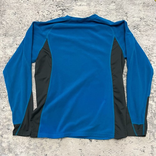 Men's Medium EMS Eastern Mountain Sports Long Sleeve Blue Fleece Crewn Mid Layer - Picture 6 of 6