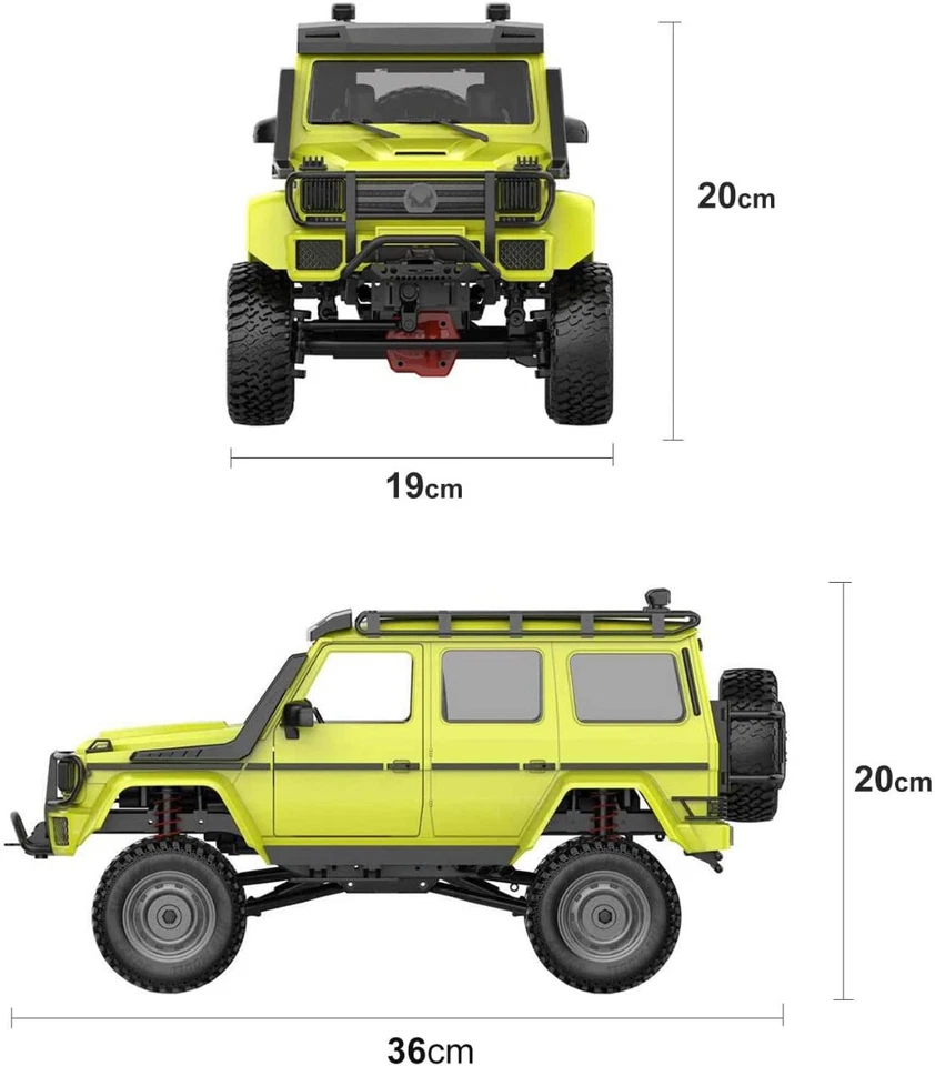 4WD 1/12 2.4G Upgrade Version Remote Control RC Car Rock Crawler Off Road Truck - Image 3 of 4