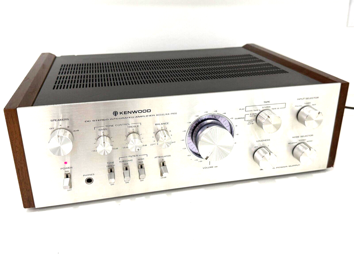 KENWOOD KA-7100 ステレオパワーアンプ Vintage Kenwood DC Stereo Integrated Amplifier KA-7100 | eBay
