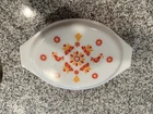 Vintage Pyrex Friendship 045 Red Birds 2 1/2 Qt Casserole w/ Milk Glass LID