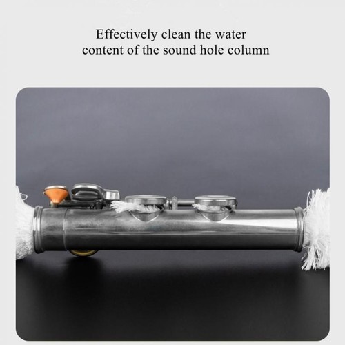 Flute Cleaning Kit Cotton Brush Flute Swab Dust Brush Cleaning Rod Screwdriver - Picture 6 of 12
