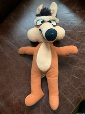 Vintage 1971 Wile E. Coyote Plush Stuffed Animal Warner Brothers Mighty Star 15"