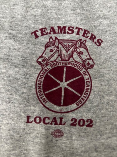 Made in USATeamsters Local 202 Market Workers Union T-Shirt SZ-XL