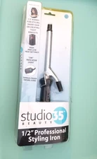 Studio 35 Beauty Professional Styling Iron 0.5” Barrel for Tight Curls NEW