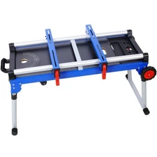 49in Miter Saw Stand 5-in-1 Portable Workbench Quick Folding Work Table 330lbs
