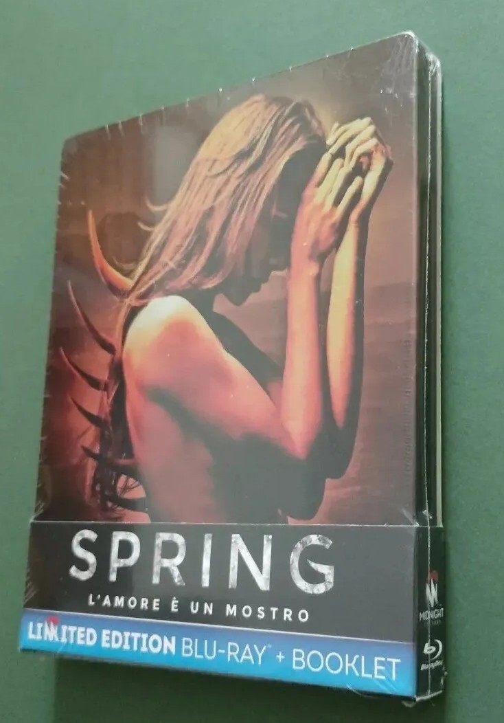 DISCO  BLURAY SIGILLATO FILM SPRING L'AMORE E' UN MOSTRO + STEELBOOK MIDNIGHT