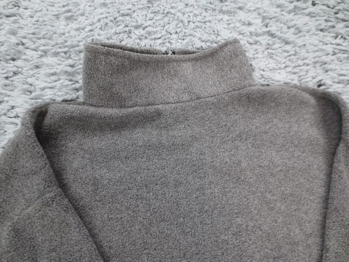 Vintage USA Olympics Jacket Mens Large Gray Polyester Fleece Full Zip Pockets * - Picture 14 of 14