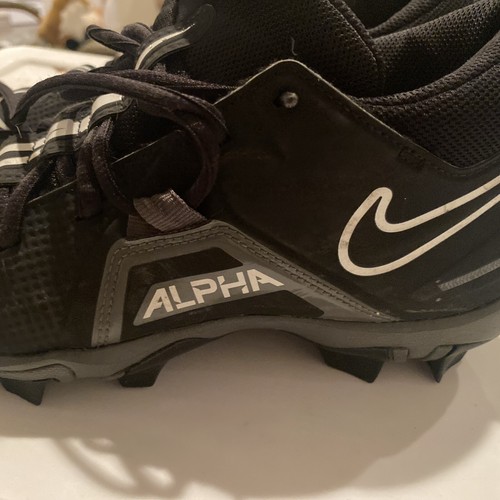 Nike Men Alpha CVO582-010 Black Football Cleats Sz 10.5 - Picture 5 of 6
