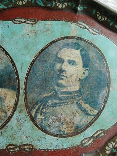 RARO VASSOIO 1930 MATRIMONIO RE UMBERTO II MARIA JOSE' DI SAVOIA ARALDICA FOTO - Bild 4 von 7