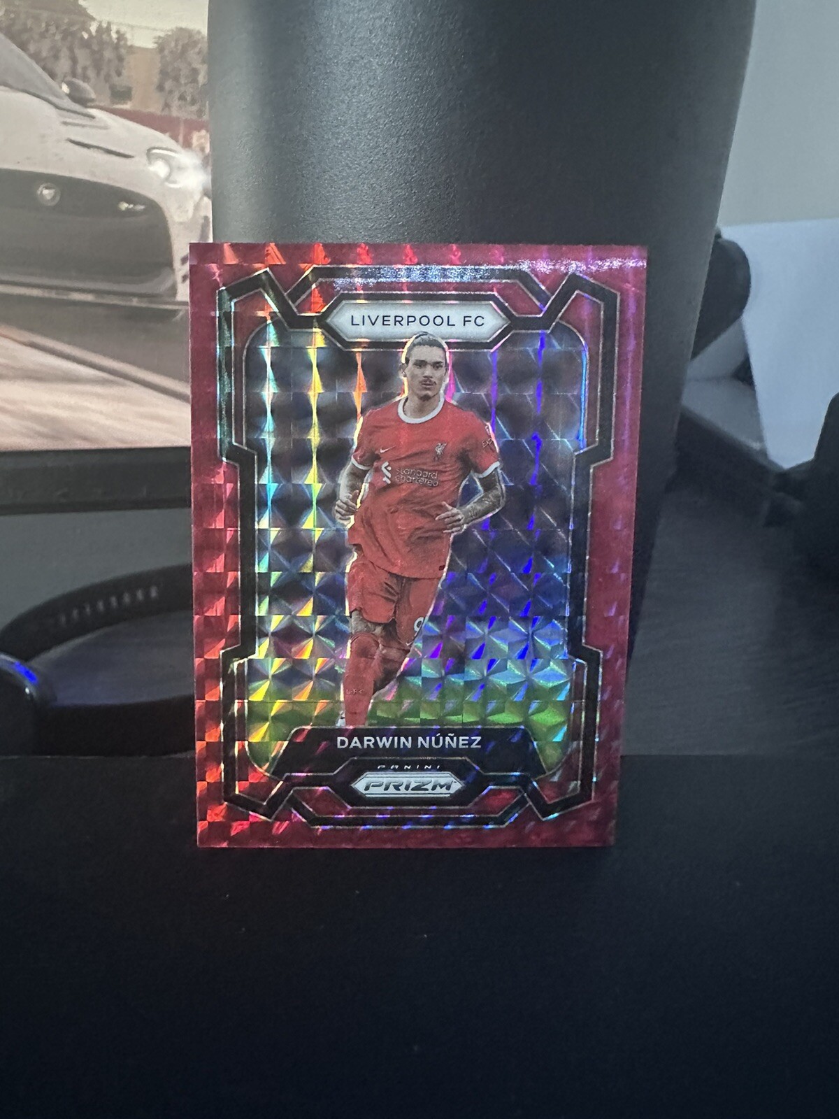 2023-24 Panini Prizm Premier League #75 Darwin Nunez Red Mosaic Liverpool