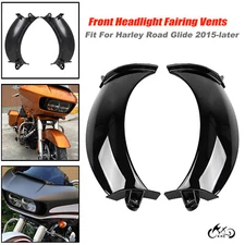 Front Headlight Fairing Vents For Harley Road Glide FLTRX Ultra FLTRU 2015-up US