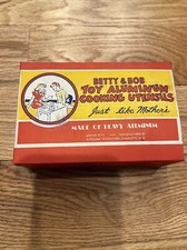 Vintage Betty and Bob Chicken Fryer Toy Aluminum Coffee Maker
