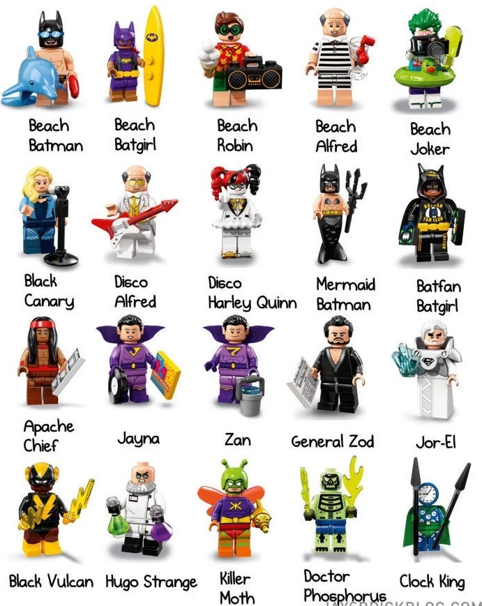 LEGO Batman Movie Series 1 & 2 Collectible Minifigure, 71017, 71020 - Image 2 of 2