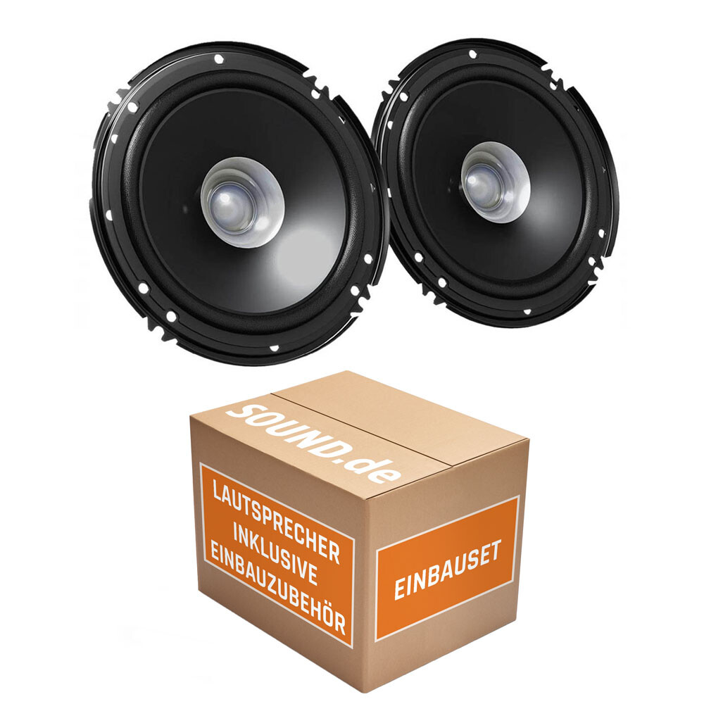 JVC Lautsprecher для VW Caddy 2K Life Передняя часть 16 см Авто 300 Вт Koax Boxen Einbauset