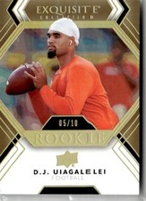 2022 Exquisite Collection Gold D.J. Uiagalelei Rookie 05/10 Clemson #R-DU