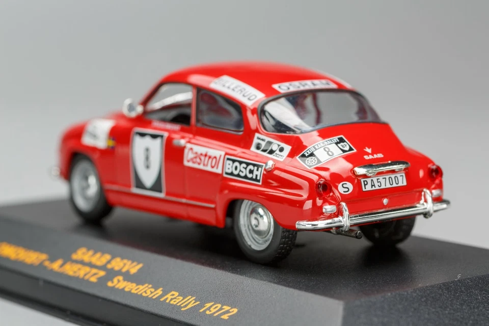 Saab 96V4 #8 S.Blomqvist-A.Hertz Winner Swedish Rally 1972 ALTAYA-IXO 1:43 - Imagen 3 de 4
