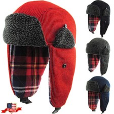 Aviator Trapper Hat Winter Cap Ski Warm Fur Cap