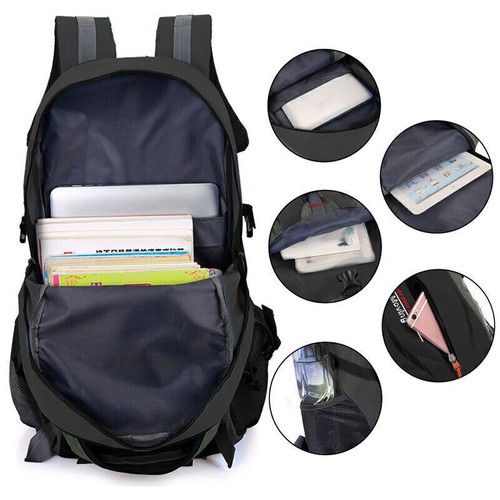 40L Herren Rucksack Wasserdicht Sport Arbeit Freizeit Schulrucksack Tasche 2024 - Bild 4 von 13