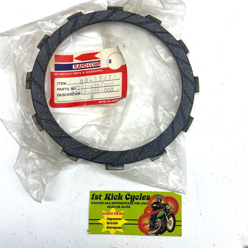 Honda CB750 CB750F Clutch Friction Plate NOS GL1000 CLUTCH PLATE 22201 Honda CB750 CB750F Clutch Friction Plate NOS GL1000 CLUTCH PLATE 22201