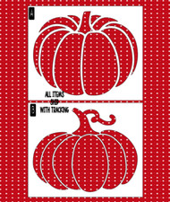 PUMPKIN reusable stencil mylar plastic 13 read description