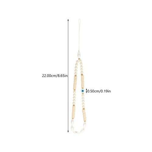 2 Pcs Handy Kette Lanyard Aus Polymerton Armband Mit Perlen-Handyanhängern - 第 11/12 張圖片