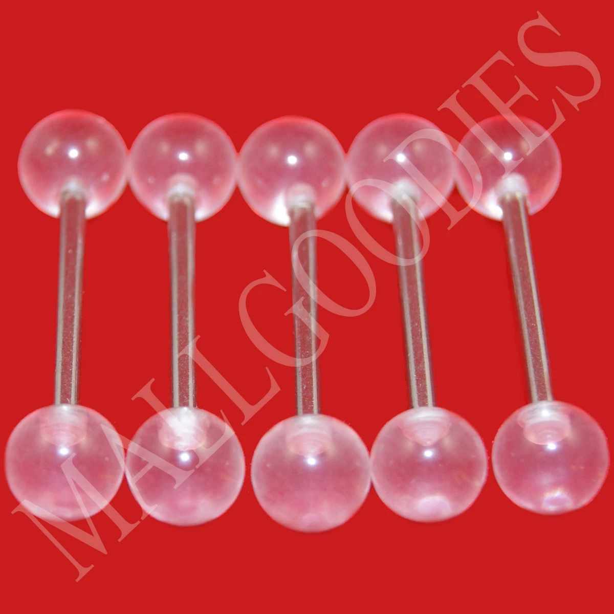 Clear plastic hotsell tongue rings