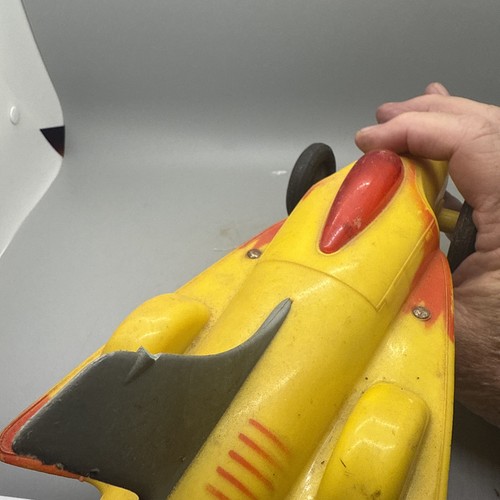 1950s Ideal toys Yellow Friction Rocket Spaceship - Picture 9 of 9