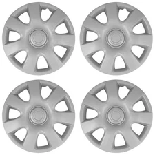 15" Push-on Silver Wheel Cover Hubcaps for 2002-2004 Toyota Camry