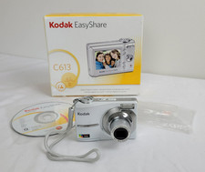 Kodak EasyShare C613 White/Silver Digital Camera Tested With Box No SD Card